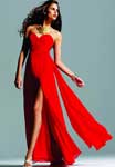 Красное платье на выпускной 