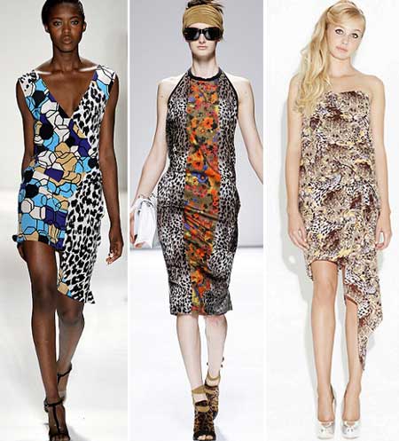 модные леопардовые платья 2013